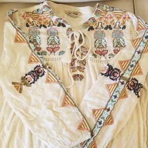 Lucky Brand boho blouse